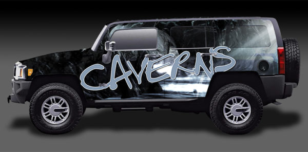 Caverns Vehicle Wrap Design — Large Scale Artwork for Wide Format Printing | Categories: Nature