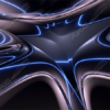 Star Burst 1 is a mesmerizing abstract image that merges futuristic design with a high-gloss, dimensional effect. Flowing ribbons of metallic surfaces twist and converge toward a luminous central point, creating a star-shaped burst that radiates energy and motion. Sleek lines of glowing electric blue run through the composition, giving the image a sense of speed, precision, and technological sophistication. The reflective chrome-like surfaces and smooth curvature suggest an advanced, high-performance aesthetic—reminiscent of sports cars, spacecraft, or next-generation architecture. High Resolution Design Graphics Image.