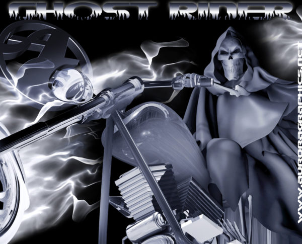 Ghost Rider Vehicle Wrap Design — Large Scale Artwork for Wide Format Printing | Categories: Race Inspired, Skulls