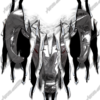 Torn Metal Ram is a bold and aggressive digital artwork featuring a hyper-polished chrome ram head forcefully ripping through a reflective metallic surface. The design showcases smooth, curved horns and rugged textures that contrast with sharp, torn edges slicing outward from the point of impact.