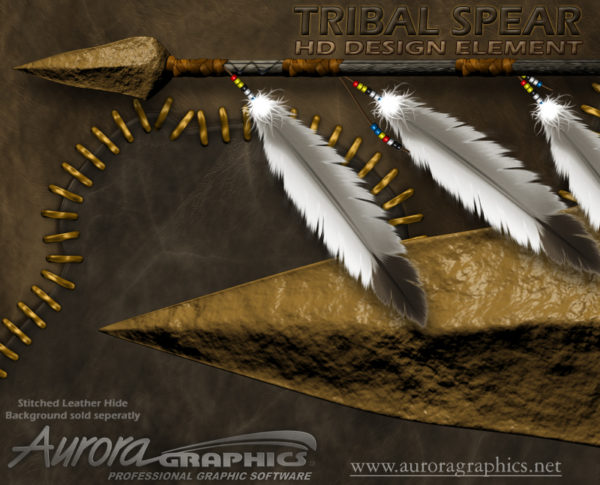 Tribal Spear Vehicle Wrap Design — Large Scale Artwork for Wide Format Printing | Categories: PIK6 Everyday, Nature