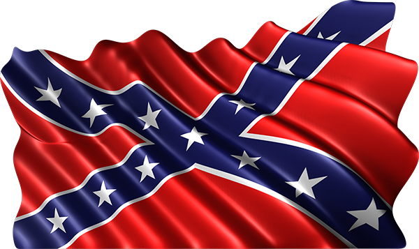 Waving Rebel Flag Vehicle Wrap Design — Large Scale Artwork for Wide Format Printing | Categories: Flags