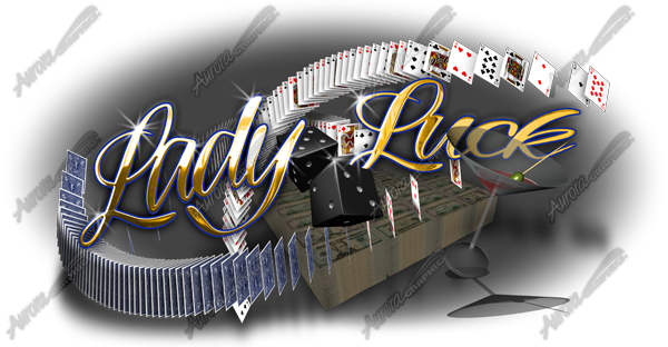 Lady Luck Vehicle Wrap Design — Large Scale Artwork for Wide Format Printing | Categories: PIK6 Everyday, Sports & Games