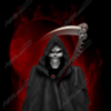 Grim Reaper With Background 4 Vehicle Wrap Design — Large Scale Artwork for Wide Format Printing | Categories: PIK6 Everyday, Skulls