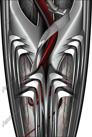 Shark Hood and Tail Vehicle Wrap Design — Large Scale Artwork for Wide Format Printing | Categories: PIK6 Everyday, Hood & Tail Graphics