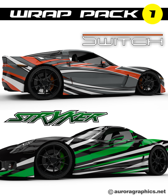 Stryker is a smooth clean graphic is designed for clean wraps and designs at unlimited scale and resolution for any print job!