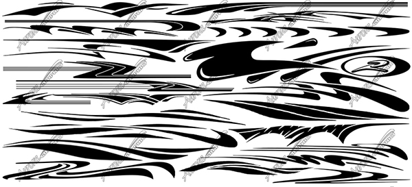 Millennium Vector Pack 14 Vehicle Wrap Design — Large Scale Artwork for Wide Format Printing | Categories: PIK6 Everyday, Vector Graphics