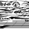 Millennium Vector Pack 5 Perfect Vector Cut Files Easily Customizable With Print Effects Vinyl Cut Graphics Cut Vinyl Graphics Abstract Racing Race Car Limited Edition V8 Rock Solid Checkered Flag Paint Mask Sport Sports Logo Design Elements CutContour Graphics Cut Contour