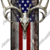 American Buck Bed Band Bushwolf Camo Camouflage Patriotic American Flag Deer Skull cutcontour graphics