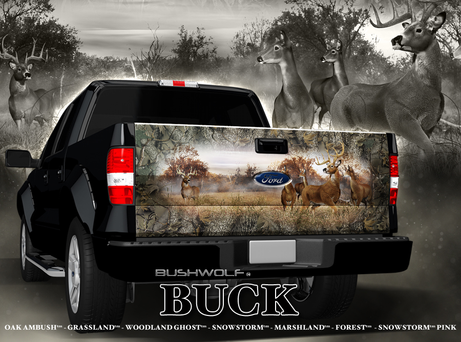 Buck Compact Size Tailgate Aurora Graphics makes the largest and highest resolution camouflage, camo patterns on the planet under the Bushwolf obliteration trademark. In direct competition with and Superior to companies like Kryptek, Realtree, Mossyoak, real, tree, mossy, oak. We offer many different designs such as lifestyle patterns, tactical patterns, hunting patterns, field patterns. Great for hunting any type of game such as pheasant, deer, turkey, quail, buck, Whitetail, elk, Caribou, moose, Pronghorn sheep, antelope. Aurora Graphics makes the largest and highest resolution camouflage, camo patterns on the planet under the Bushwolf obliteration trademark. In direct competition with and Superior to companies like Kryptek, Realtree, Mossyoak, real, tree, mossy, oak. We offer many different designs such as lifestyle patterns, tactical patterns, hunting patterns, field patterns. Great for hunting any type of game such as pheasant, deer, turkey, quail, buck, Whitetail, elk, Caribou, moose, Pronghorn sheep, antelope. Oak Ambush, Woodland Ghost, Grassland, Marshland, Snowstorm, Forest and Snowstorm Pink. Hunting, Forest, Grass, Field Patterns. Sports and Games, Shooting. Buck, Deer, Doe, Skull Shed, Antlers. CutContour Graphics Cut Contour Design Cut File Print/Cut Print Cut