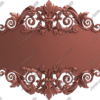 Filigree Sign Blank Round Vehicle Wrap Design — Large Scale Artwork for Wide Format Printing | Categories: PIK6 Everyday, Sign Blanks