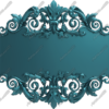 Filigree Sign Blank Square Vehicle Wrap Design — Large Scale Artwork for Wide Format Printing | Categories: PIK6 Everyday, Sign Blanks