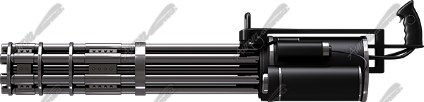 Gatling Gun Vehicle Wrap Design — Large Scale Artwork for Wide Format Printing | Categories: Military, PIK6 Everyday