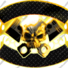 Skull and Pistons Sign Blanks, Flame, Flames, Flaming, Badge, Patch, Biker Jacket, Harley Davidson. CutContour Graphics Cut Contour Design