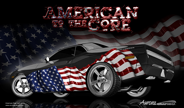 American Muscle Poster - FREE Vehicle Wrap Design — Large Scale Artwork for Wide Format Printing | Categories: Posters