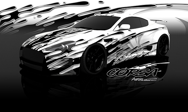 Corsa Poster - FREE Vehicle Wrap Design — Large Scale Artwork for Wide Format Printing | Categories: Posters