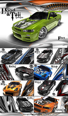 Hood and Tail Poster 1 - FREE Vehicle Wrap Design — Large Scale Artwork for Wide Format Printing | Categories: Posters
