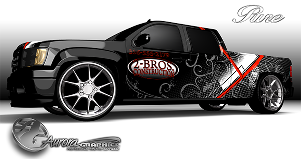 Pure Poster - FREE Vehicle Wrap Design — Large Scale Artwork for Wide Format Printing | Categories: Posters