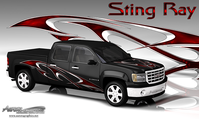 Sting Ray Poster - FREE Vehicle Wrap Design — Large Scale Artwork for Wide Format Printing | Categories: Posters