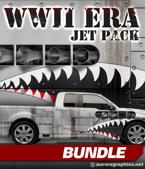 WW2 Era Jet Pack, WWII, world war 2, jet, pack, bundle, airplane skin, riveted metal, rusted, dirty, aged, exhaust, industrial, fighter, navy, air force, old, antique, teeth, military, flying, airplane, cool. Transparent .TIFF. Design Graphics High Resolution Image.