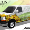 Hibiscus and Jet Stream Poster - FREE Vehicle Wrap Design — Large Scale Artwork for Wide Format Printing | Categories: Posters