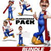Plumberman Pack Vehicle Wrap Design — Large Scale Artwork for Wide Format Printing | Categories: Bundle Collections, Commercial, Industry
