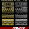 Tileable Chain Pack - Gold and Silver. Large enough for wraps