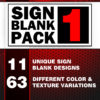 Aurora Graphics offers a wide variety of Sign Blanks that are fully customizable to suit your advertising needs. Custom signs are the way to go when you are creating vehicle wraps and print cut graphics. Each Custom Signage Image comes with a Cut Contour, CutContour for easy output on wide format printing and cutting!