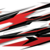 Rev is a bold and striking abstract design featuring sharp, clean lines and dynamic angles that create a sleek and high-energy aesthetic. With a combination of dark and colored lines, this design exudes motion and power, making it the perfect choice for race cars, sports vehicles, or any high-performance ride looking for an aggressive, modern look. The precision of the sharp angles and smooth curves enhances the sense of speed and intensity. Race, racing, transparent TIFF, partial wrap. Design Graphics High Resolution Image.