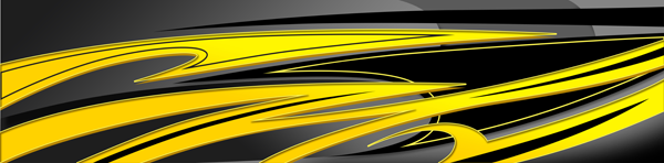 Torque Yellow abstract image named "Torque" features flowing, sharp lines and vibrant colors that create a sense of motion and energy. This adrenaline-pumping design is perfect for custom and race car wraps, conveying speed and dynamism with its sleek, sharp lines and eye-catching hues.