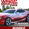Wrap Master Pack Vehicle Wrap Design — Large Scale Artwork for Wide Format Printing | Categories: Bundle Collections, Abstract