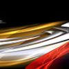 Hot Rod is a bold and energetic abstract design, perfect for full or partial vehicle wraps. This dynamic artwork features vibrant, colorful swirls that twist and flow seamlessly, creating a sense of speed and movement. Sharp lines and angles cut through the design, adding intensity and an aggressive edge, while smooth, curved light streaks weave throughout, enhancing the sleek and polished look. The combination of rich gradients and bright highlights makes this image pop with depth and dimension. High Resolution Design Graphics Image.