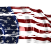 American Flag High Gloss Ripped, patriotic, shiny, half wrap, partial, waving, American Flag, wrap, large, waving, American, flag, flags, partial wrap, side wrap, patriotic, Ripped, Rip, Furling in the Wind, High Gloss Texture, Patriotic Symbol, Red White and Blue, Dynamic Motion, American Pride, Large Image, 28.5 Feet Long, Glowing Colors, Majestic Flag, National Symbol, Glossy Finish, Wind Effect, Detailed Fabric, Patriotic Imagery, Versatile Design, Grand Visual Impact