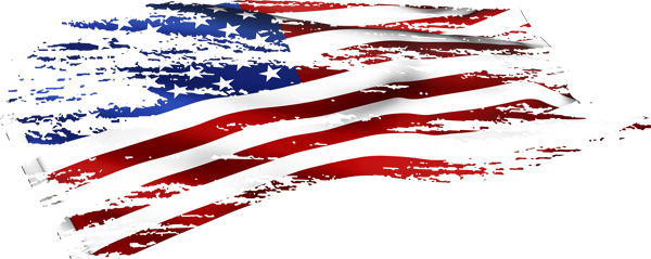 American Flag In The Wind Ripped