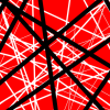 Hairbands is a bold and electrifying image perfect for large vehicle wraps, paying homage to the high-energy aesthetic of the 1980s rock era. Inspired by Van Halen’s iconic visuals, this abstract design features a dynamic array of crisscrossing pinstripes that intersect in sharp, angular patterns. The pinstripes, rendered in a striking combination of contrasting colors with black and white create a sense of motion and intensity, embodying the spirit of rock 'n' roll rebellion. High Resolution Design Graphics Image.