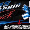 EMS Graphic Pack Including EMS Badge with American Flag, and graphics at full scale