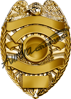 Police Badge 2 Gold, badge, police, gold, golden, service, eagle badge, Bald Eagle, eagle,  law enforcement emblem, federal badge, FBI badge, CIA badge, NSA badge, homeland security, 3D police logo, customizable badge design, cut contour badge, security emblem, banner badge design, law enforcement wrap, badge with ribbon, eagle with seal, realistic police insignia, shield logo, digital police graphic, agency badge, print and cut graphic
