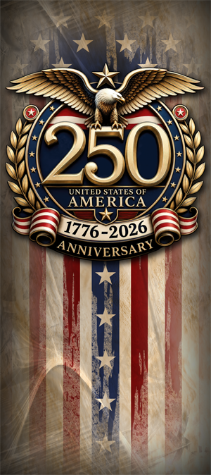 Celebrate 250 years of American history with the America 250 Collection, a premium bundle of five large-format patriotic graphic designs created to commemorate the United States Semiquincentennial Anniversary from 1776–2026. This collection combines classic American symbolism, vintage-inspired flag elements, distressed textures, and a striking anniversary emblem featuring a bald eagle, laurel wreaths, patriotic ribbons, and bold 250 anniversary artwork. Each design offers a unique variation of the theme, providing multiple options for vehicle graphics, tailgates, storefront displays, banners, event signage, commemorative promotions, and patriotic-themed projects. The collection includes standalone anniversary emblems, patriotic flag backgrounds, distressed grunge flag versions, and fully composed anniversary layouts designed to create visual impact from a distance while maintaining impressive detail up close. The centerpiece of the collection is the detailed America 250 anniversary emblem featuring a powerful eagle perched above the commemorative seal, symbolizing strength, freedom, and national pride. Combined with weathered flag textures and vintage Americana styling, these designs create a timeless patriotic appearance suitable for both traditional and modern applications. All five artwork files are produced at an impressive 180-inch width, making them ideal for large-scale projects requiring high-resolution graphics. Whether used for vehicle wraps, truck tailgates, trailers, parade displays, civic celebrations, community events, promotional materials, or patriotic merchandise, this collection delivers bold visual impact while honoring America's 250-year milestone.