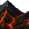 Lava Mountains is a dramatic abstract landscape that blends rugged volcanic peaks with glowing rivers of molten lava to create a bold, high-impact visual. Jagged mountain ridges rise across the entire composition while vivid streams of fiery lava carve through the dark rock, producing an intense contrast that immediately draws the eye. The glowing cracks and branching lava flows create a powerful sense of movement, energy, and depth, making the artwork feel alive with heat and raw natural force. This bundle includes 3 unique color variations of the Lava Mountains design, with all three versions included in your purchase, giving you added flexibility for a wide variety of creative projects. Volcano